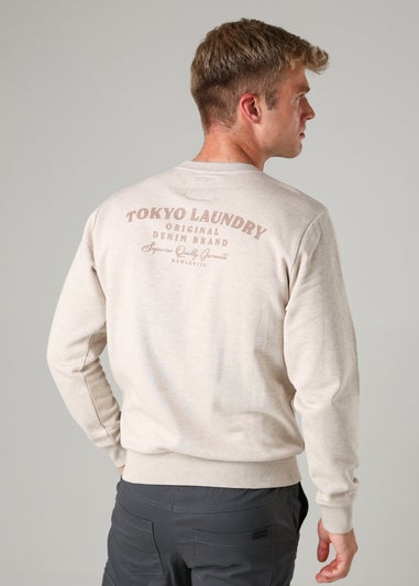 Tokyo Laundry Natural Cotton Blend Crew Neck Sweatshirt