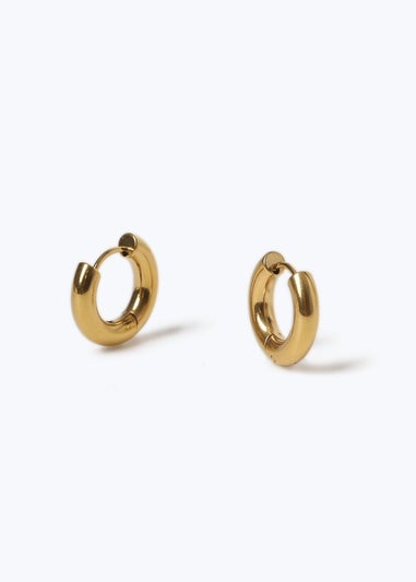 Muse Gold Thick Hoop Earrings