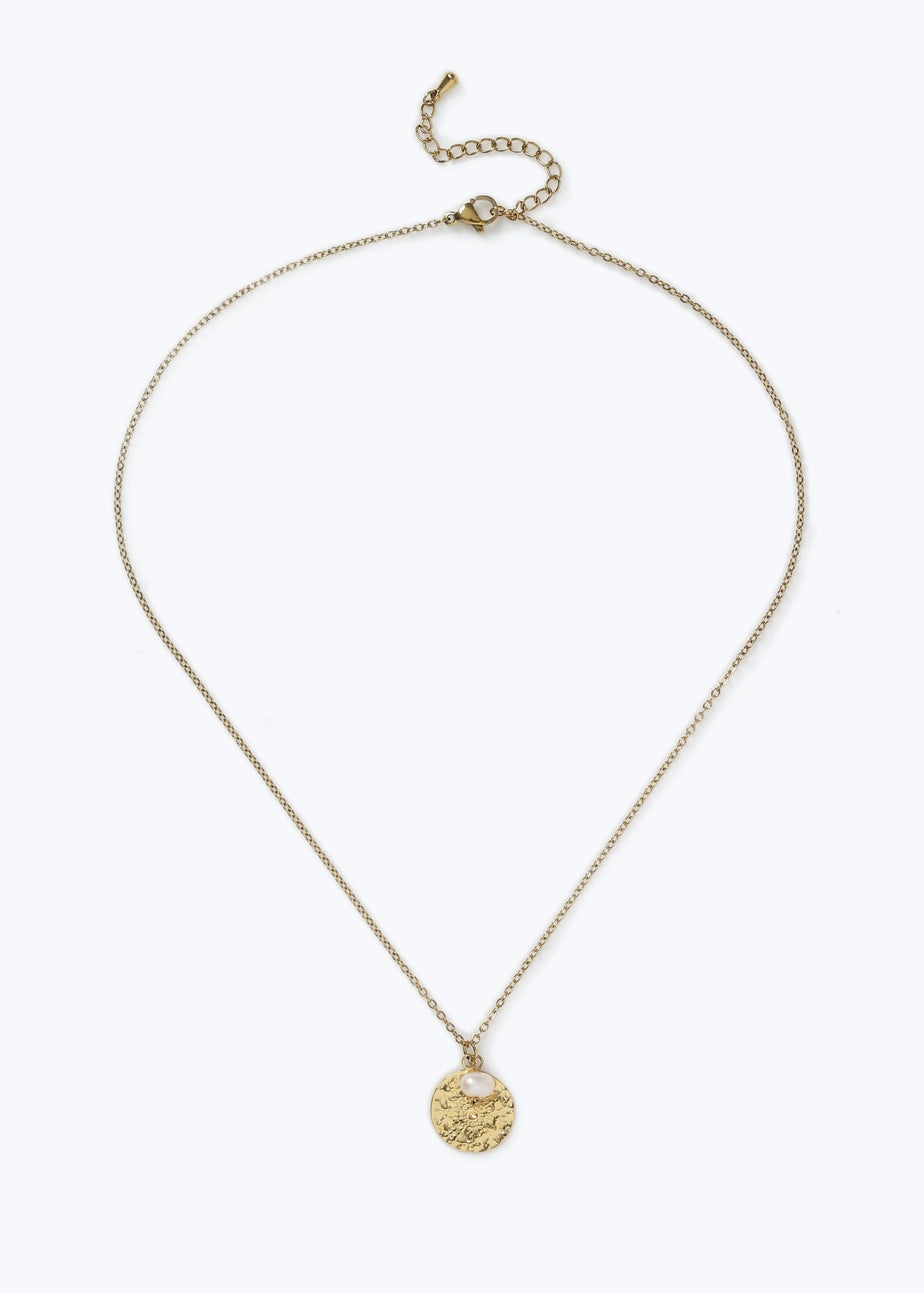 Muse Gold Pearl Necklace