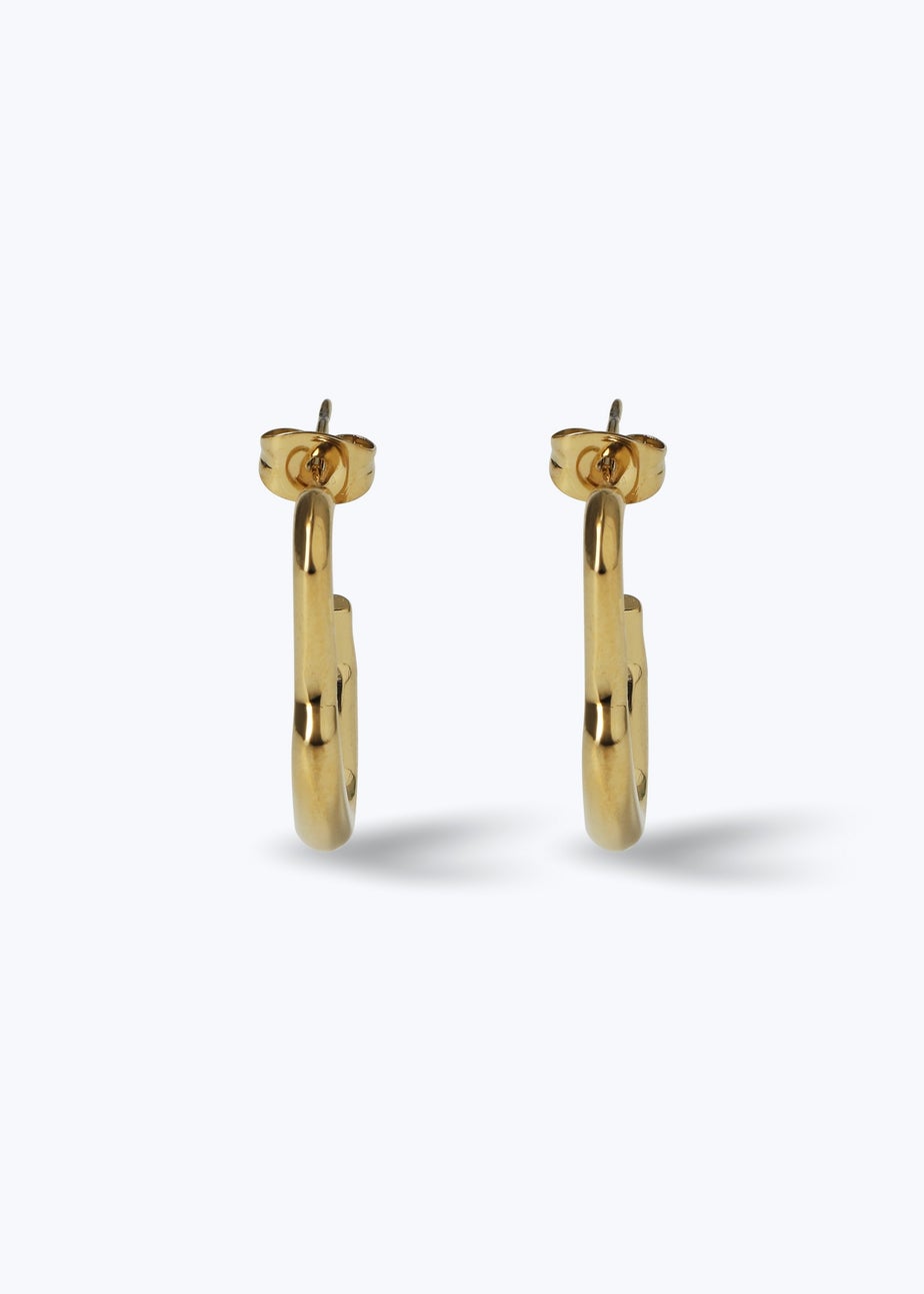 Muse Gold Wavy Earrings