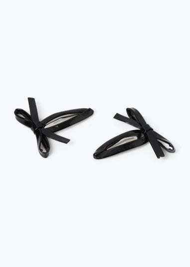 Muse 2 Pack Black Bow Clips