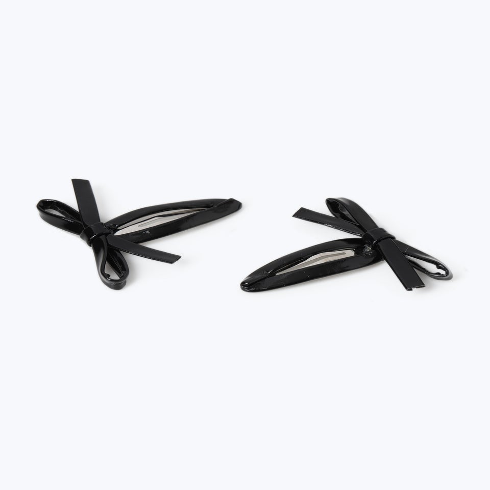 Muse 2 Pack Black Bow Clips