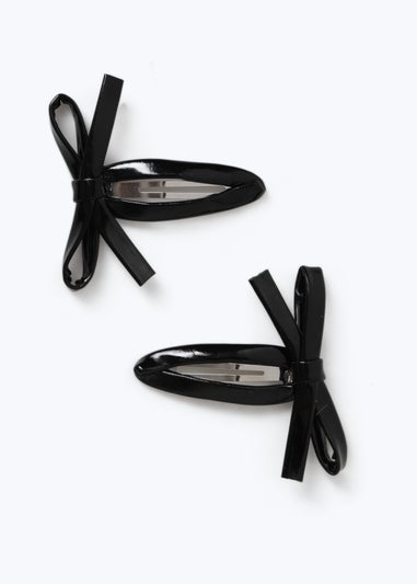 Muse 2 Pack Black Bow Clips