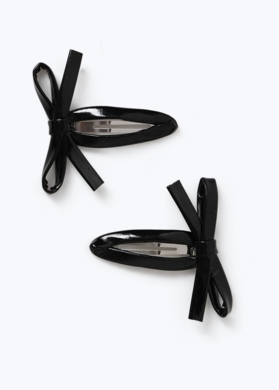 Muse 2 Pack Black Bow Clips