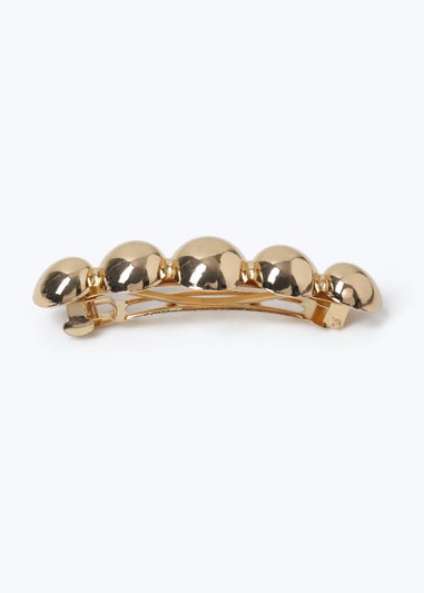 Muse Gold Ball Barrette Clip