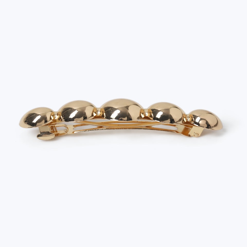 Muse Gold Ball Barrette Clip