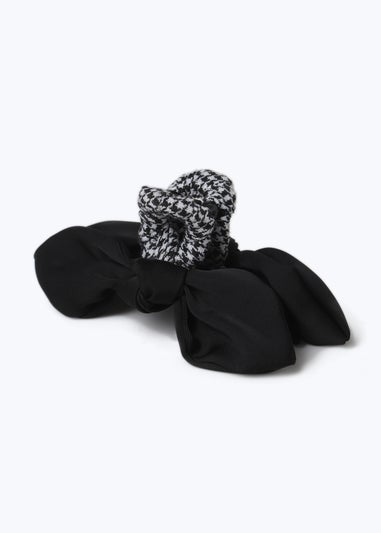 Muse Black Dogtooth Bow Claw Clip
