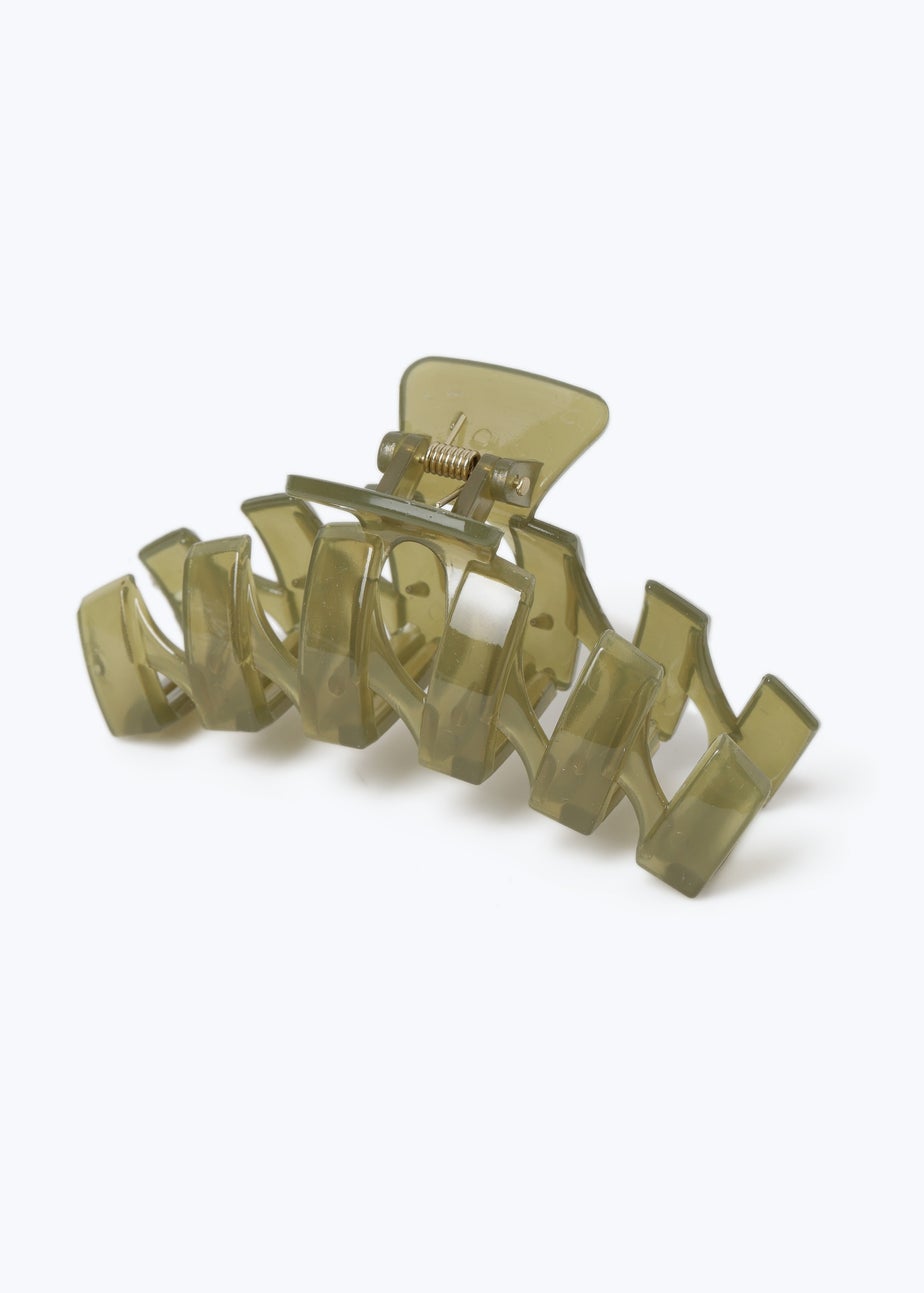 Muse Green Zig Zag Claw Clip