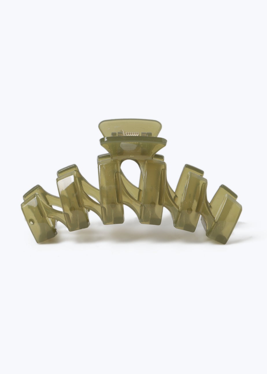 Muse Green Zig Zag Claw Clip
