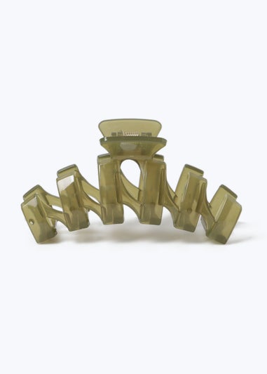 Muse Green Zig Zag Claw Clip