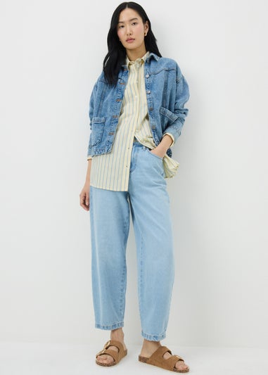 Yellow Poplin Stripe Shirt