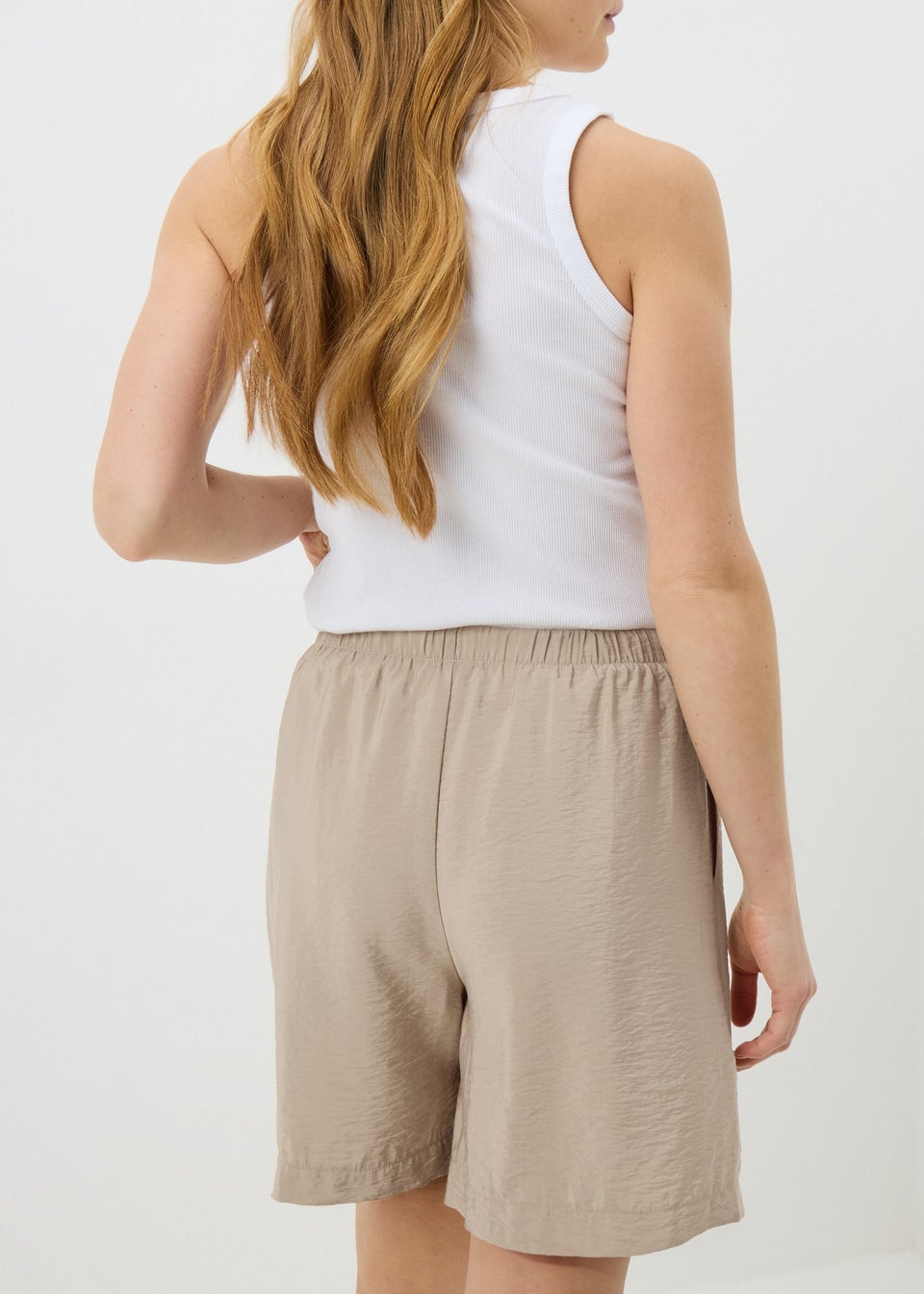 Camel Tie Waist Shorts