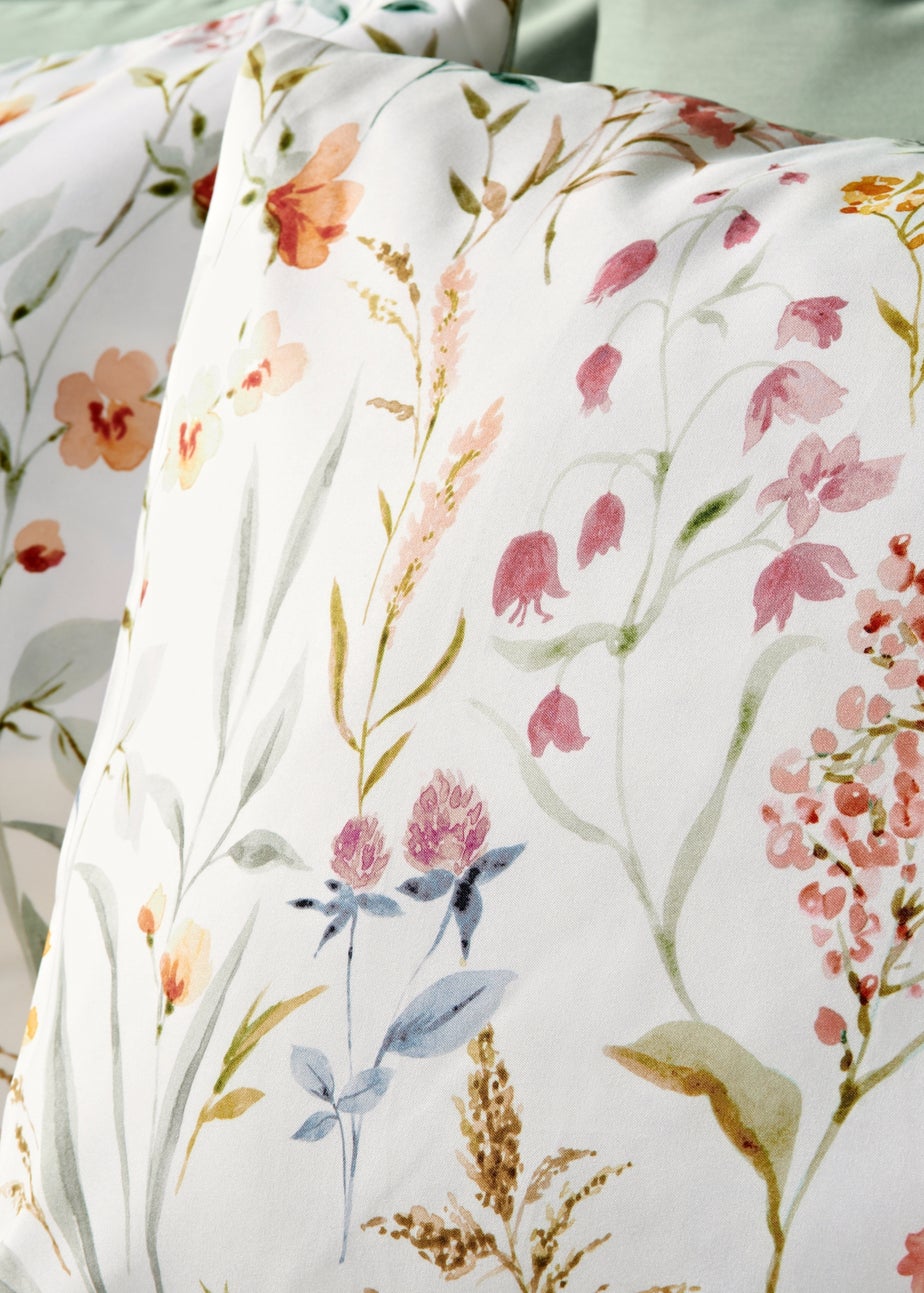 Multicolour Floral Microfibre Duvet Set