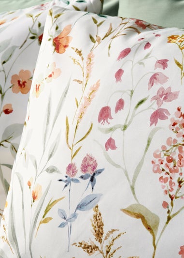 Multicolour Floral Microfibre Duvet Set