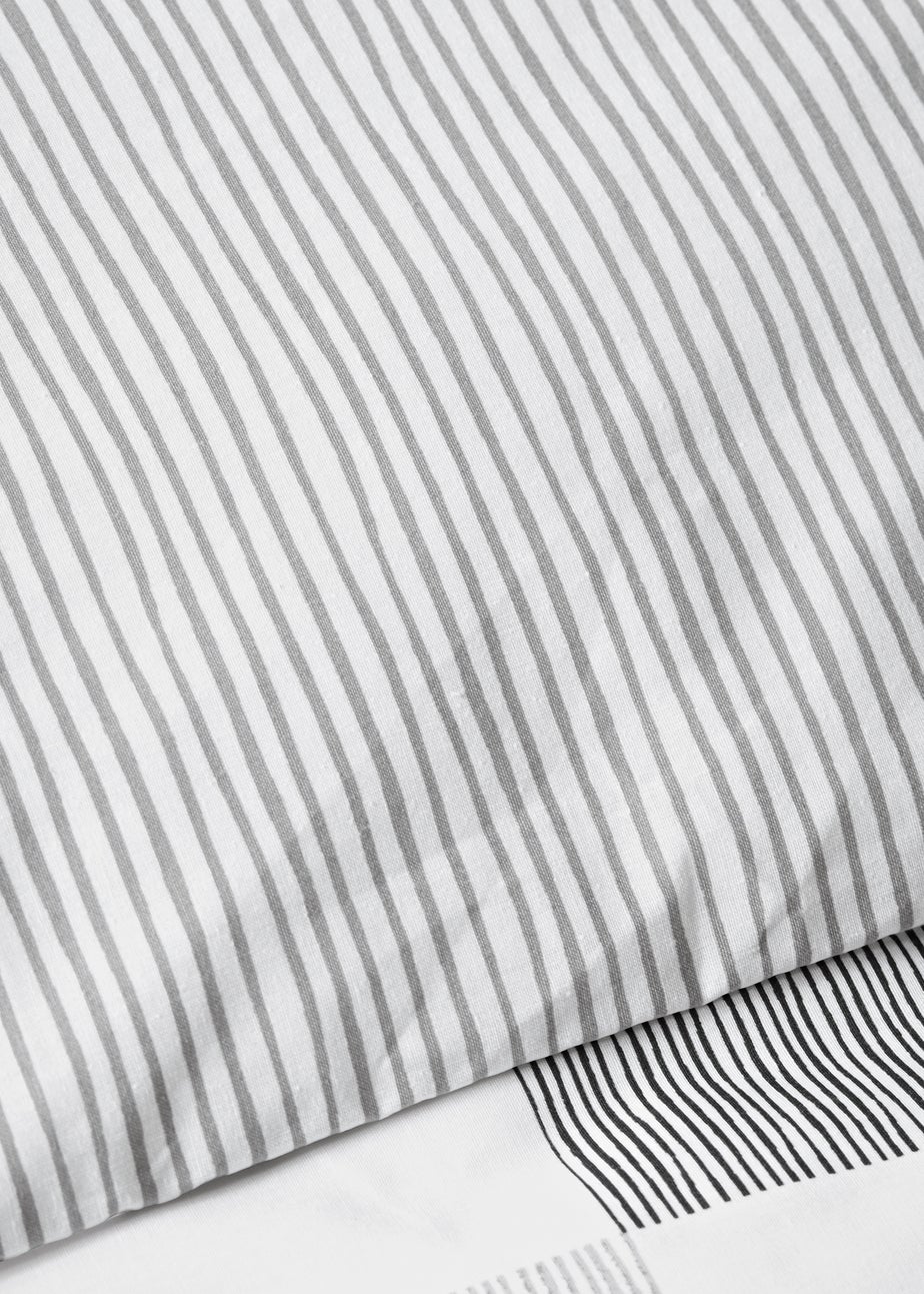 Grey Geometric Linear Duvet Set