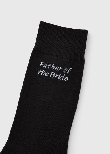 Black Father Of The Bride Wedding Ankle Socks