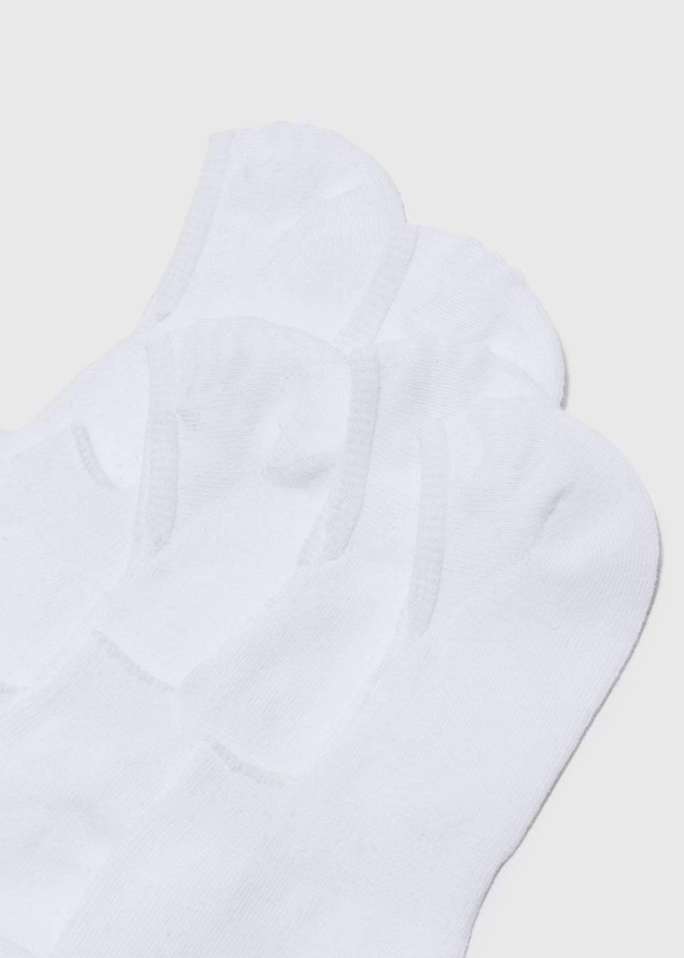 5 Pack White Invisible Trainer Socks