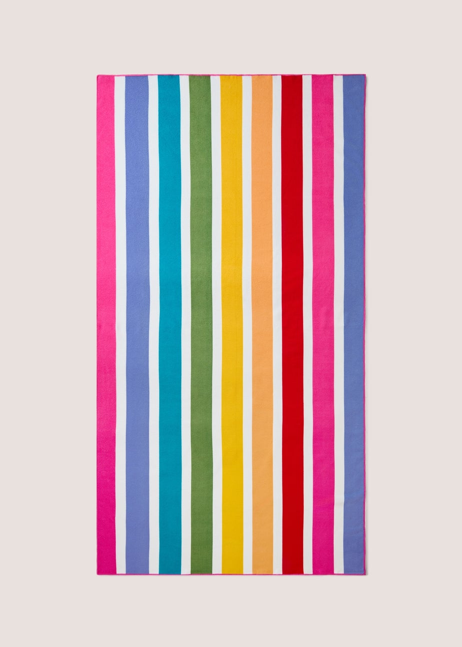 Multicolour Stripe Extra Large Beach Towel