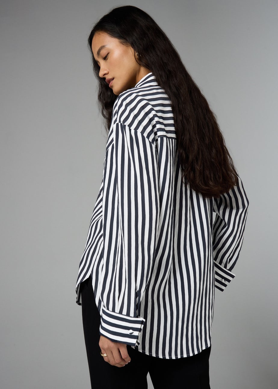 Et Vous Navy Stripe Shirt