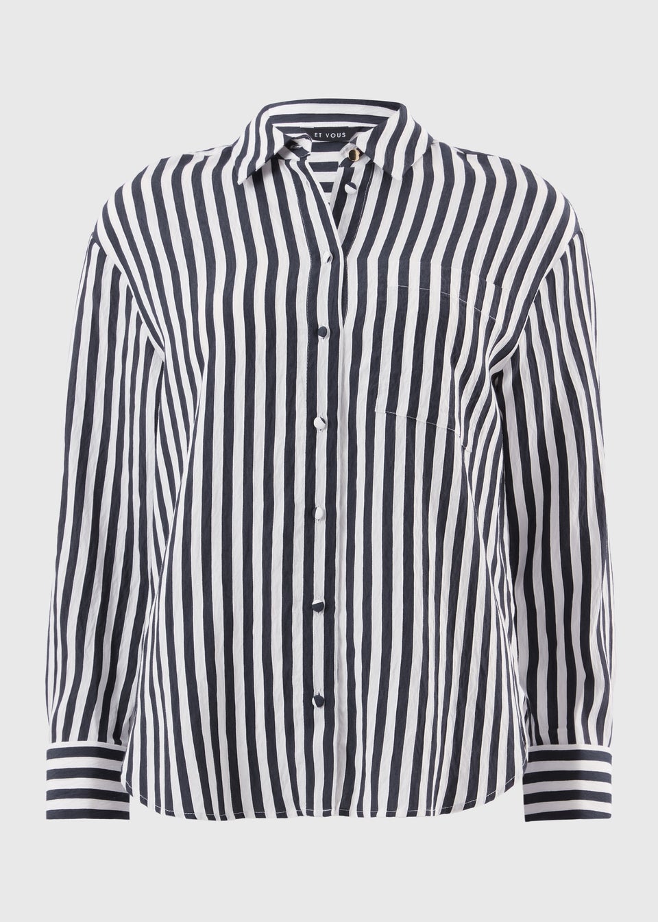 Et Vous Navy Stripe Shirt
