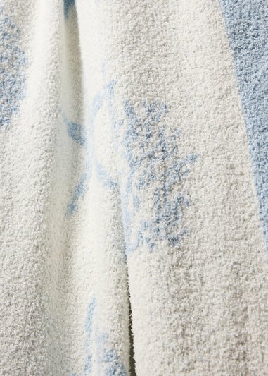 Blue Shell Eyelash Throw