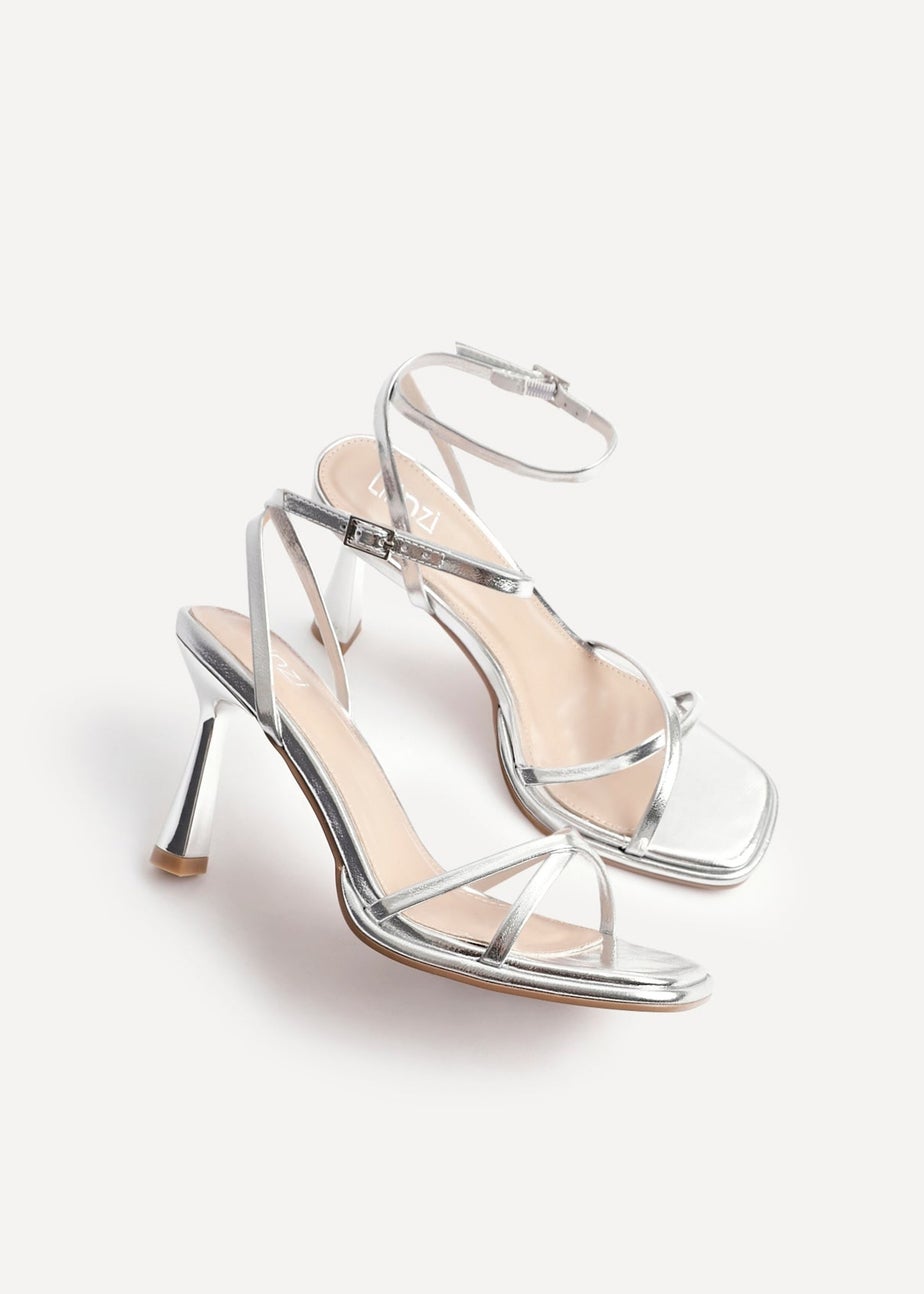 Linzi Verve Silver Crossover Stiletto Heel