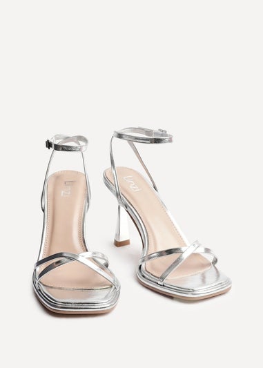 Linzi Verve Silver Crossover Stiletto Heel