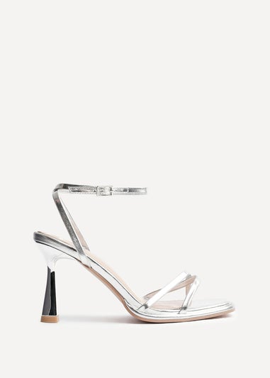Linzi Verve Silver Crossover Stiletto Heel