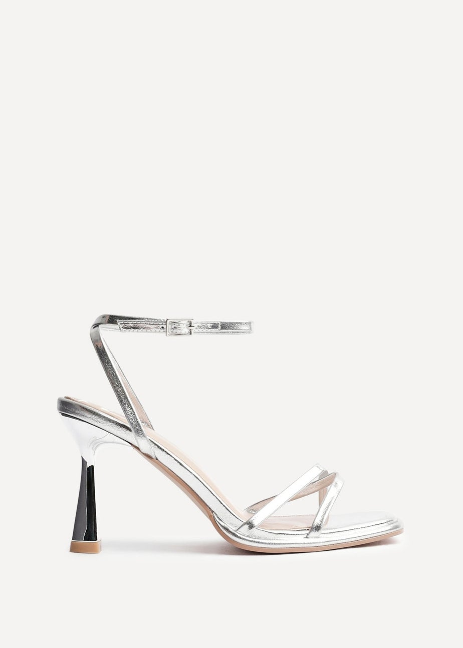 Linzi Verve Silver Crossover Stiletto Heel