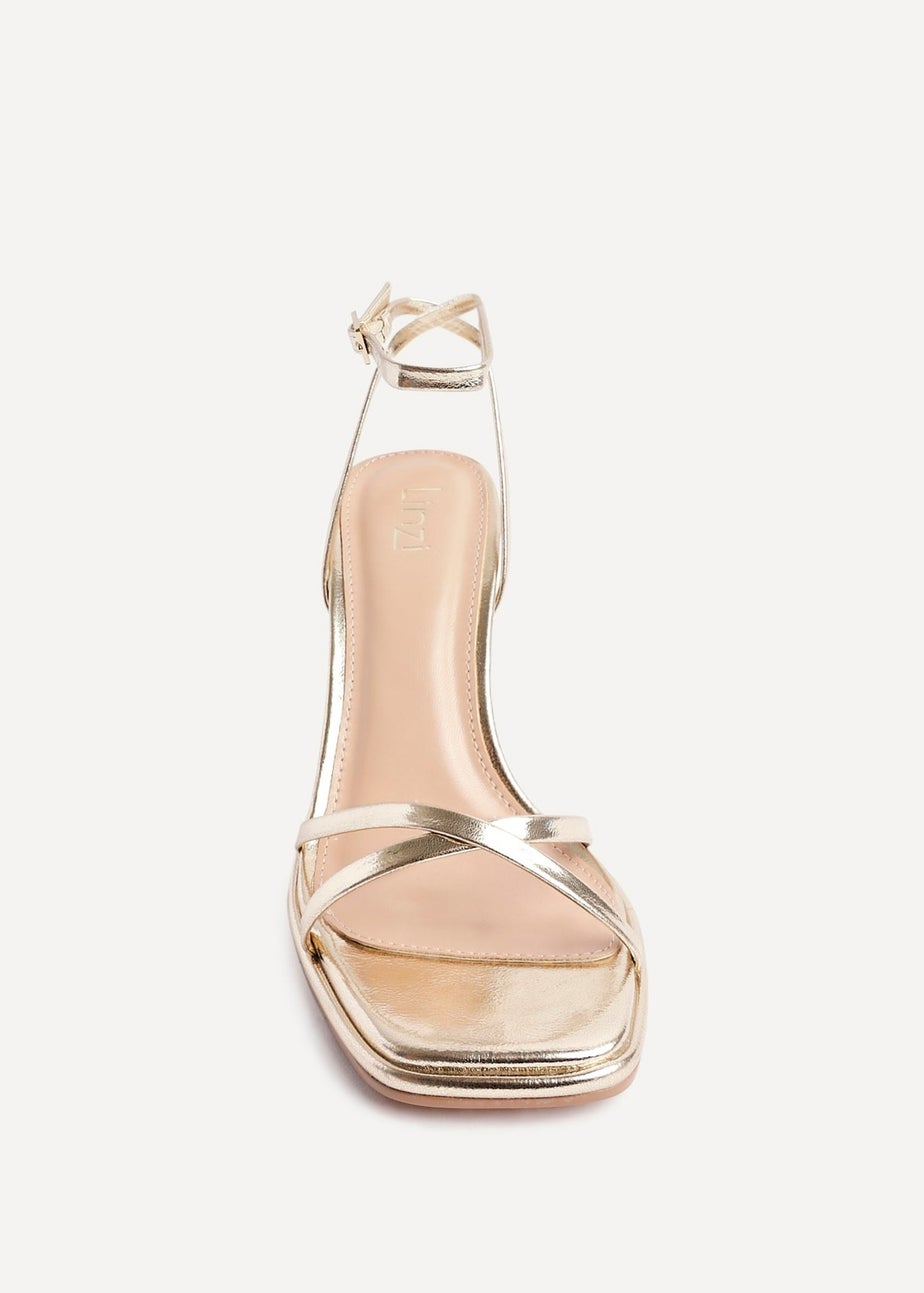 Linzi Verve Gold Crossover Stiletto Heel
