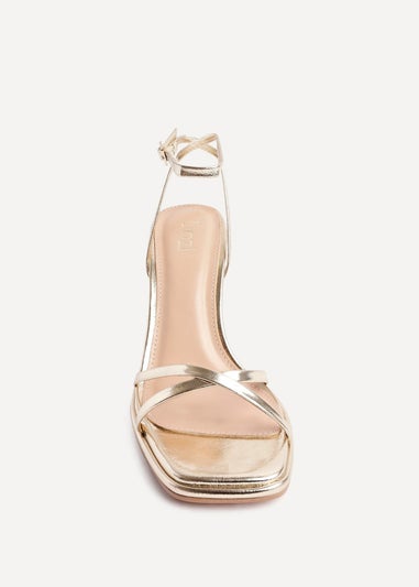 Linzi Verve Gold Crossover Stiletto Heel