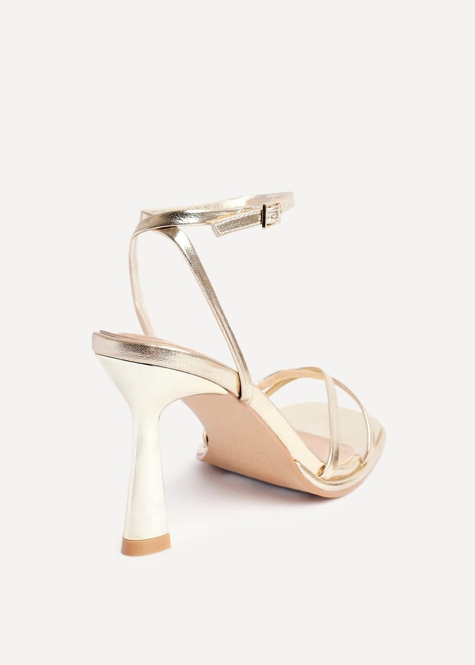 Linzi Verve Gold Crossover Stiletto Heel
