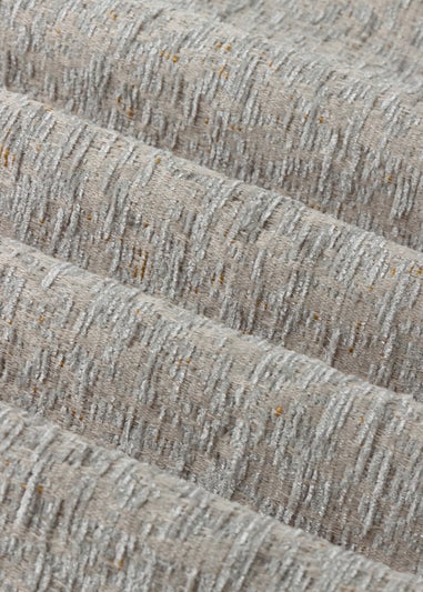 Paoletti Galaxy Chenille Room Darkening Eyelet Curtain Pair Silver