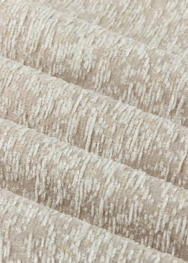 Paoletti Galaxy Chenille Room Darkening Eyelet Curtain Pair Ivory