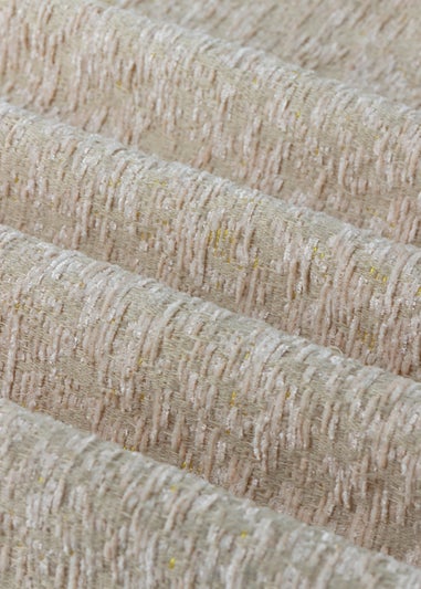 Paoletti Galaxy Chenille Room Darkening Eyelet Curtain Pair Blush