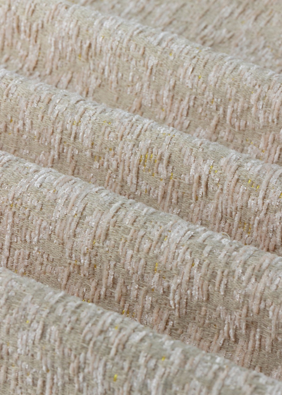 Paoletti Galaxy Chenille Room Darkening Eyelet Curtain Pair Blush