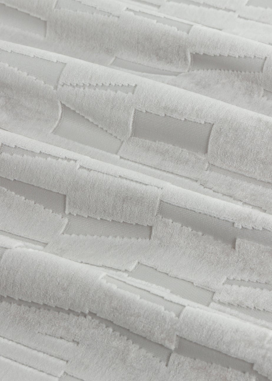 Paoletti Manhattan Velvet Room Darkening Eyelet Curtain Pair Silver