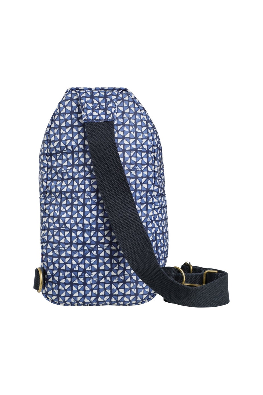 Weird Fish Navy Hanni Printed Mono Strap Bag