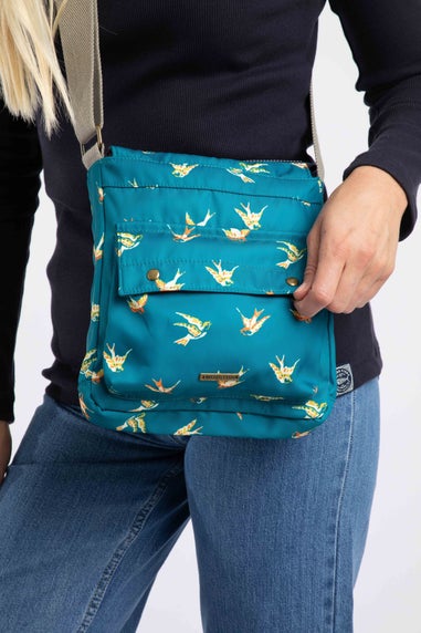 Weird Fish Forest Night Kait Printed Cross Body Bag