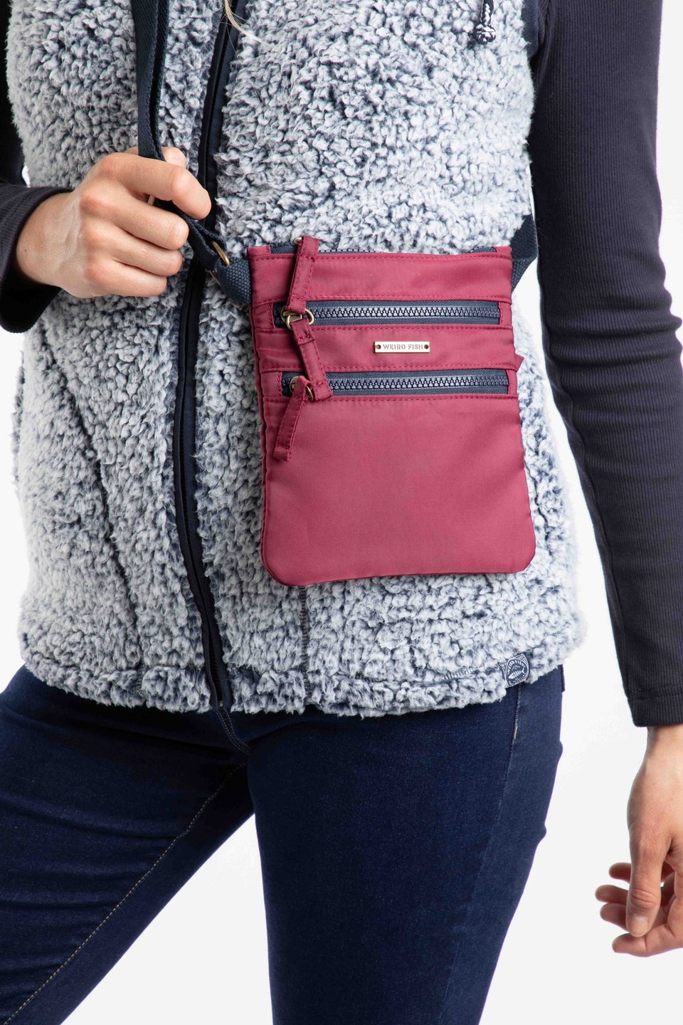 Weird Fish Beet Nisla Crossbody Bag