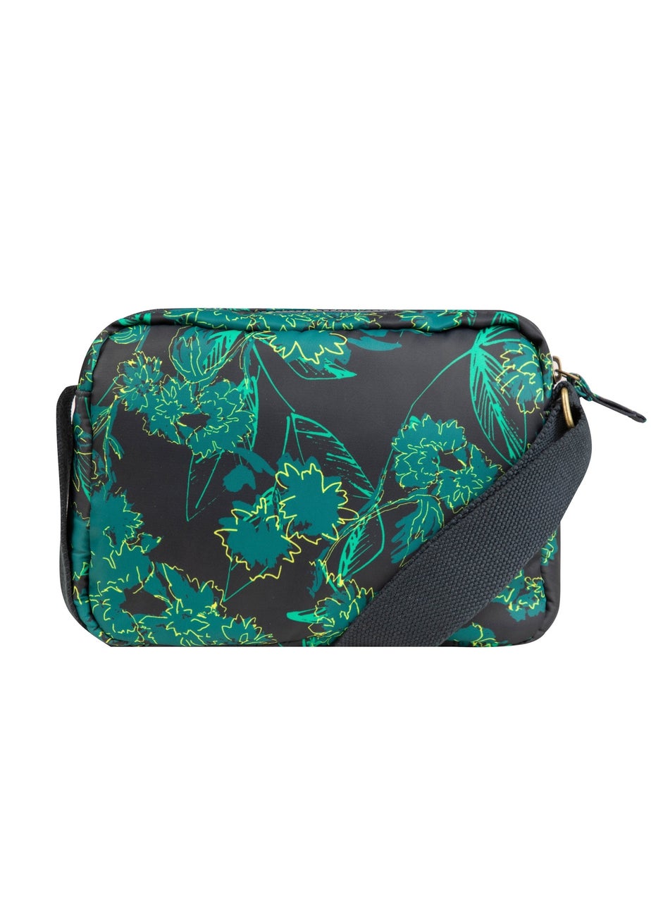 Weird Fish Night Blue Corrie Printed Cross Body Bag
