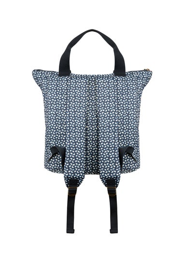 Weird Fish Navy Ekora Printed Polyester Backpack