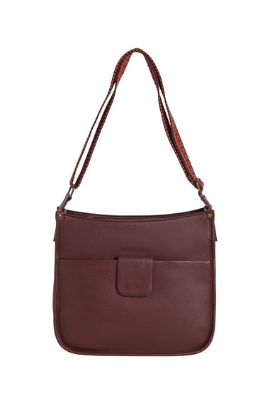 Weird Fish Bitter Chocolate Javana Cross Body Saddle Bag