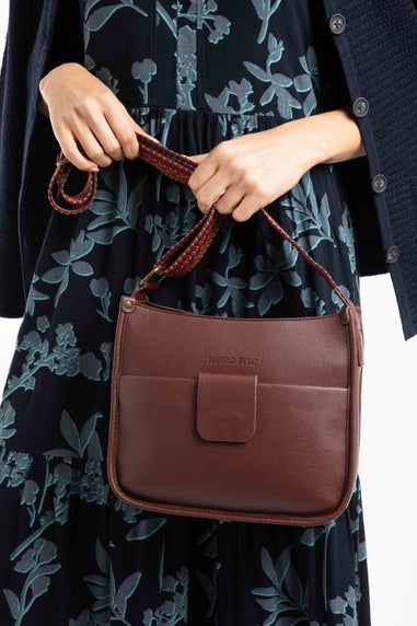 Weird Fish Bitter Chocolate Javana Cross Body Saddle Bag