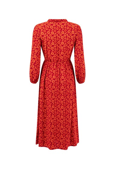 Weird Fish Garnet Steffan Printed Maxi Shirt Dress