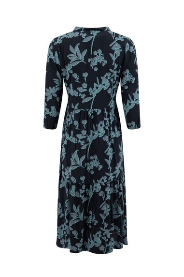 Weird Fish Spring Lake Gardot Printed Midi Dress