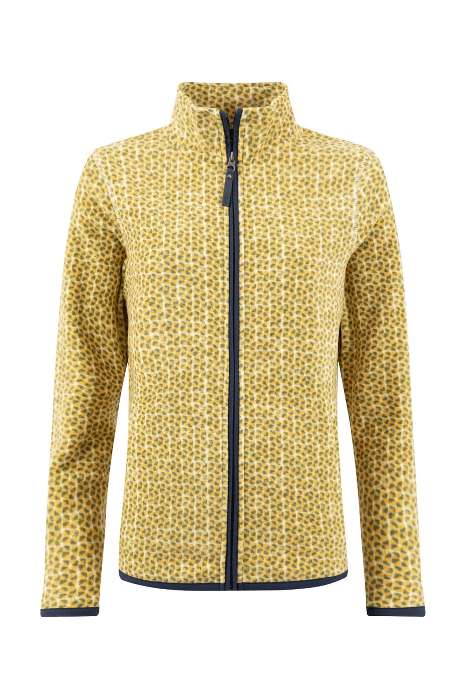 Weird Fish Cream Rochelle Full Zip Printed Microfleece