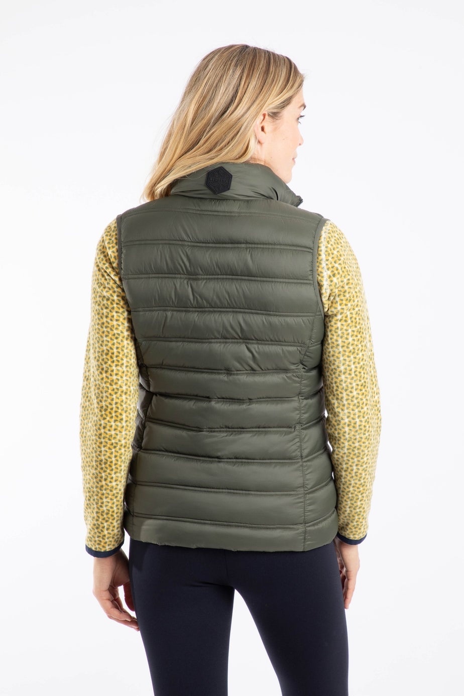Weird Fish Deep Lichen Green Atissa Lightweight Padded Gilet