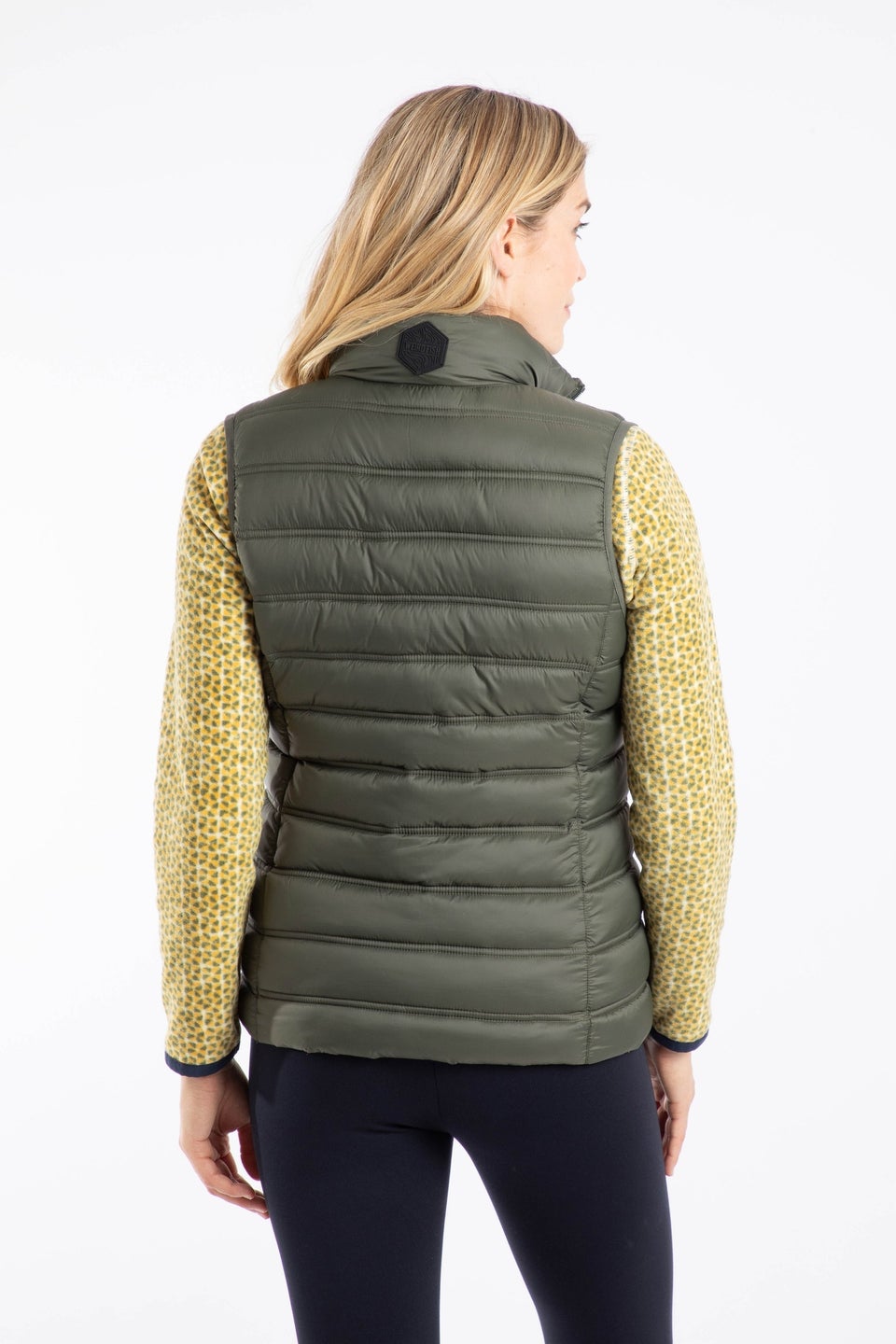 Weird Fish Deep Lichen Green Atissa Lightweight Padded Gilet
