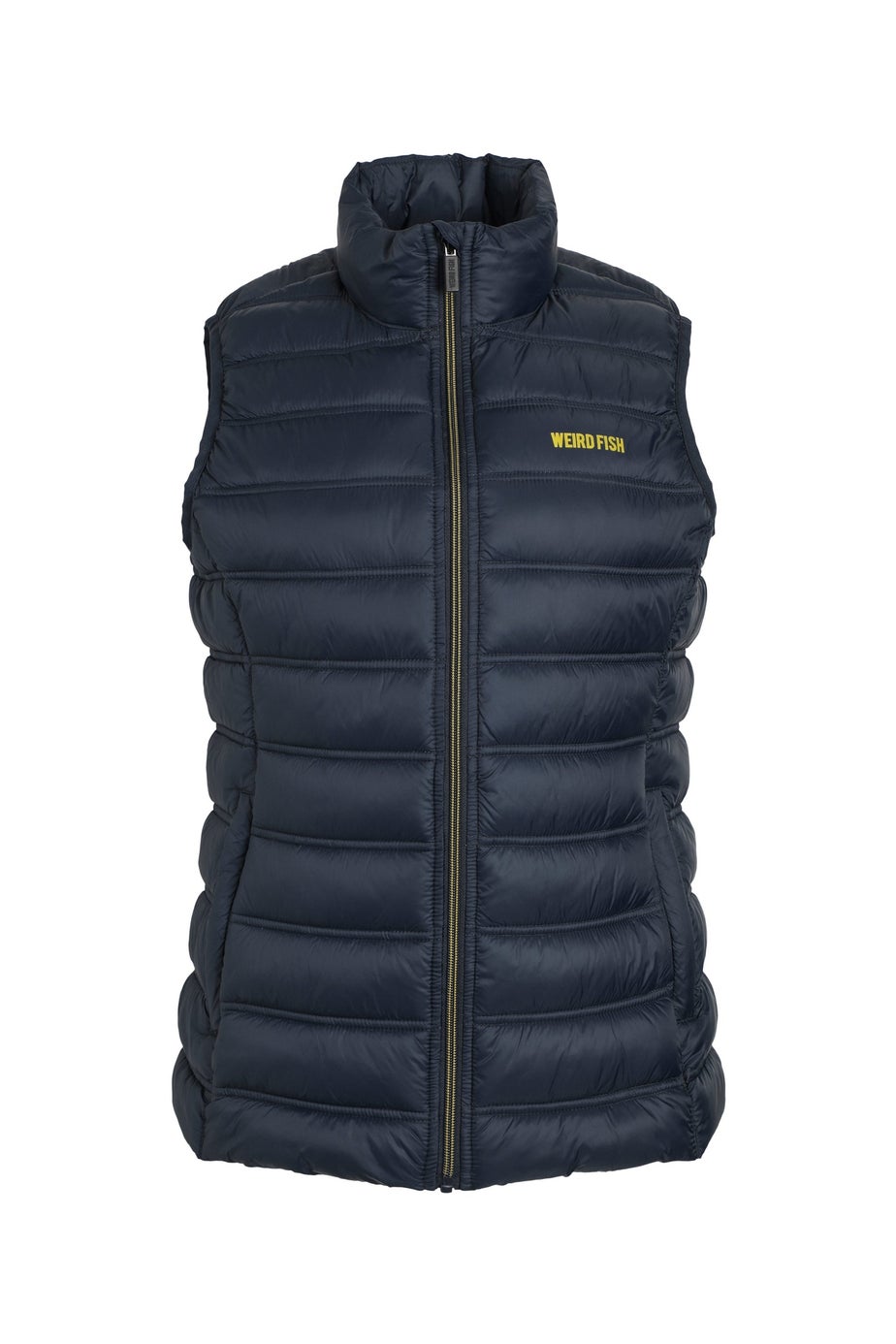 Weird Fish Navy Blue Atissa Lightweight Padded Gilet
